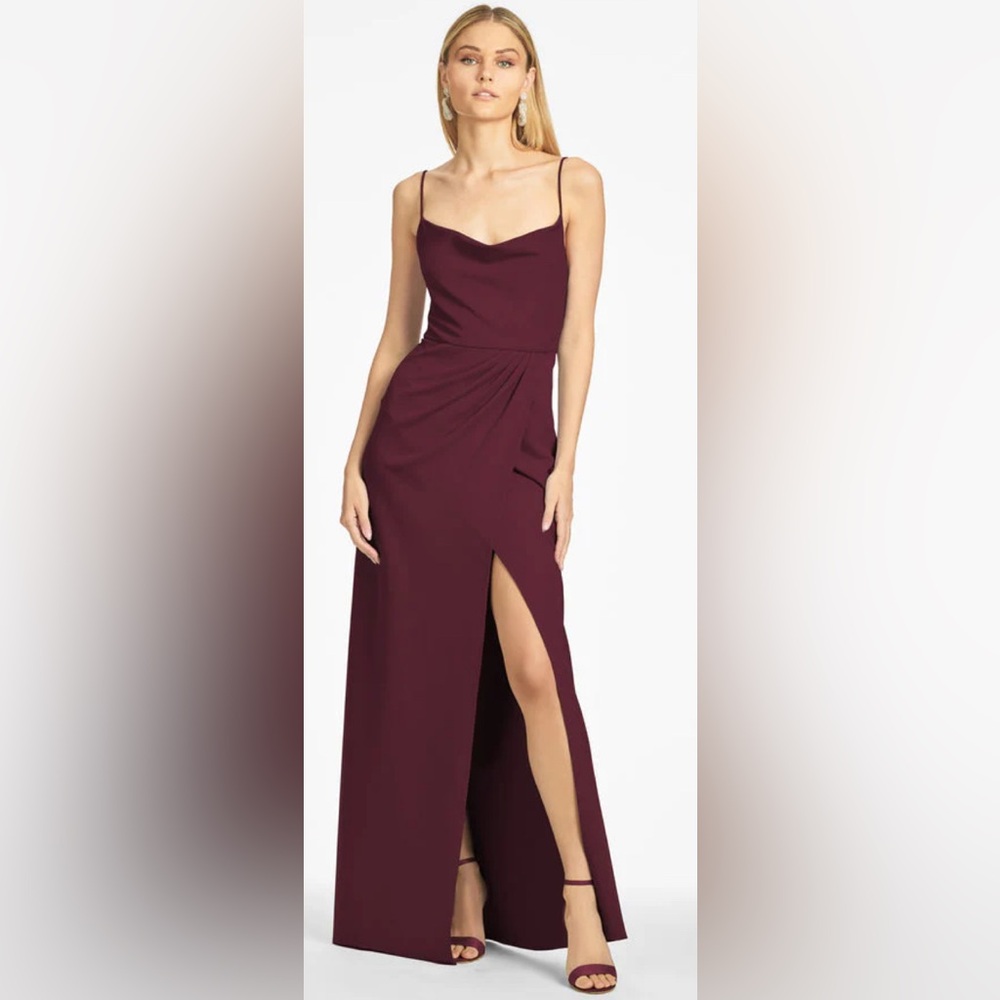 NWT Sachin + Babi Paulina Gown - Deep Wine
